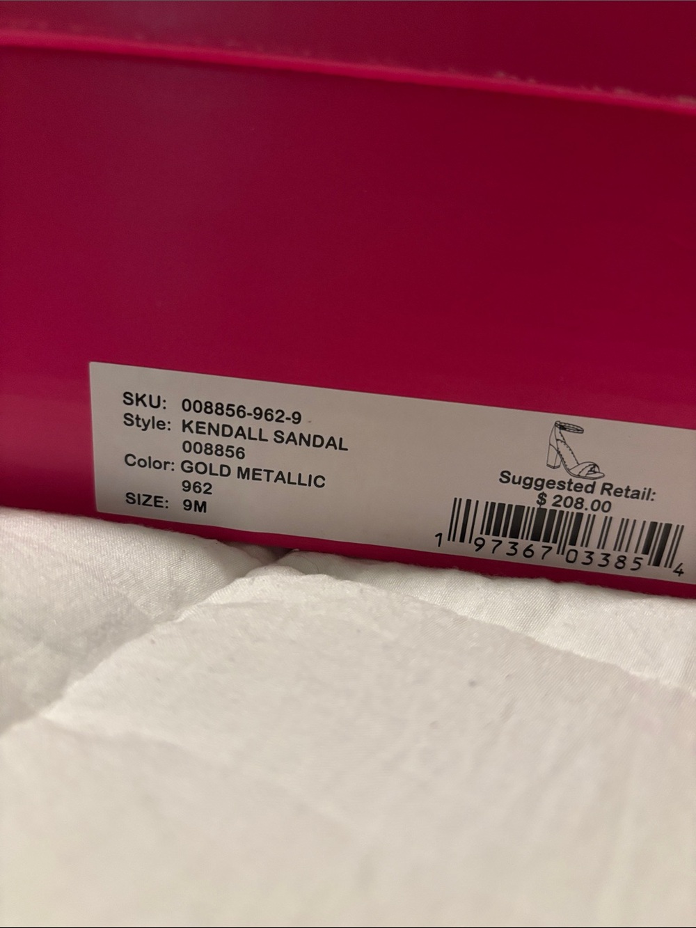Lilly Pulitzer Kendall Sandal - Gold Metallic Size 9 NEW